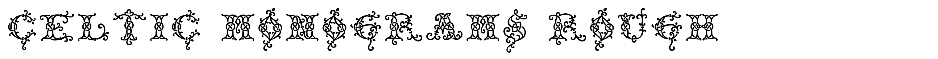 Celtic Monograms Rough